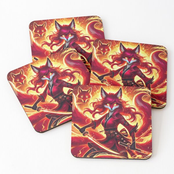 Item preview, Blazing Ronin: The Flamebound Vixen designed and sold by Vault of Wonders.
