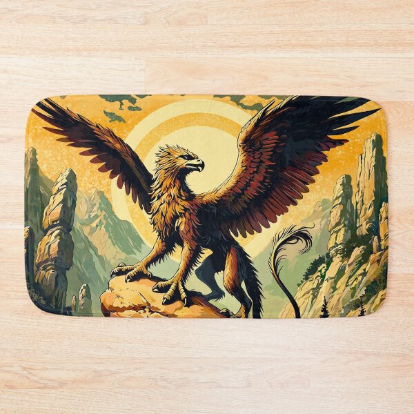 Item preview, Gryphon Perched on a Rocky Outcrop designed and sold by Ghost on Toast.