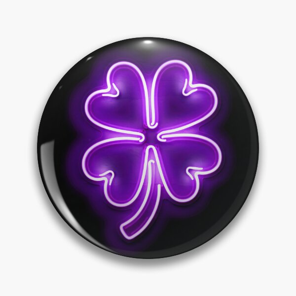 Item preview, Radiant Neon Clover - Violet  designed and sold by Exodoi.