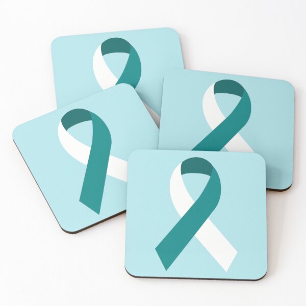 Item preview, Cervical Cancer / Teal and White Awareness Ribbon designed and sold by ashleygates98.