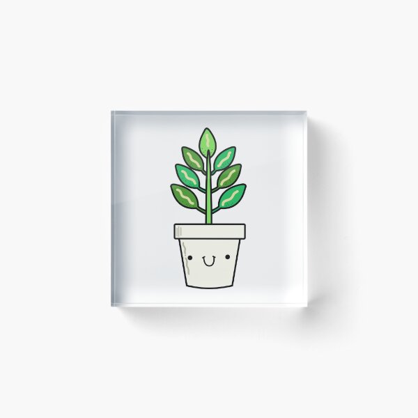Item preview, Kawaii Rubber Plant Potted Plant designed and sold by kawaiilife.