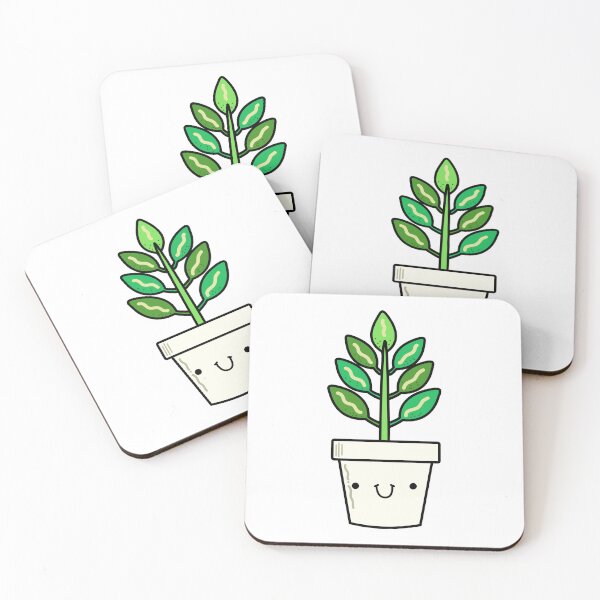 Item preview, Kawaii Rubber Plant Potted Plant designed and sold by kawaiilife.