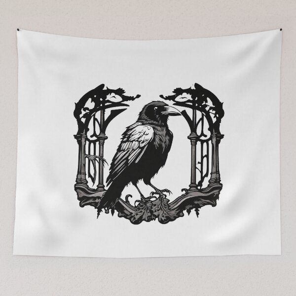 Item preview, Cuervos misteriosos, cuervos negros designed and sold by marccelusshop.
