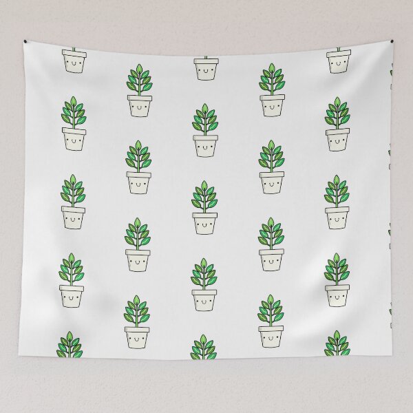 Item preview, Kawaii Rubber Plant Potted Plant designed and sold by kawaiilife.
