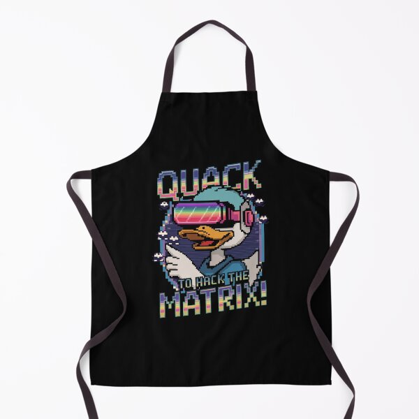 Item preview, Pixel Cyberpunk Hacker Duck – Glitch Art VR Duck designed and sold by NaturePixel.