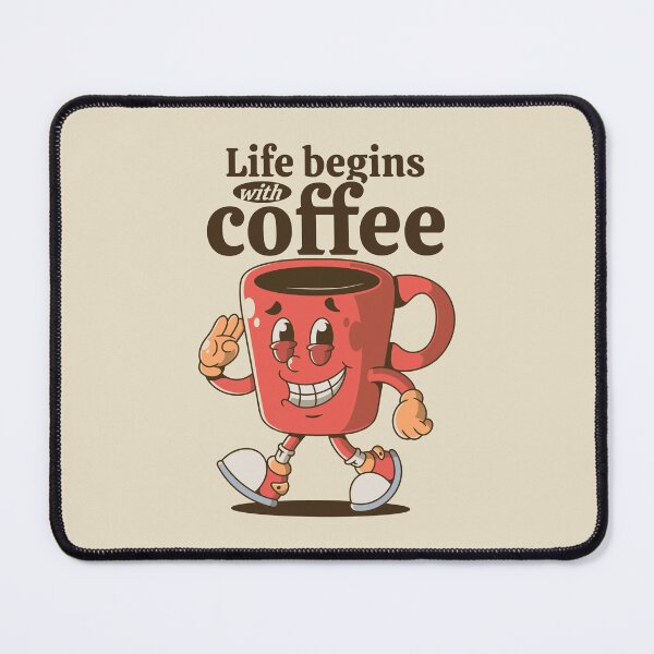 Item preview, Life begins with coffee designed and sold by adipra.