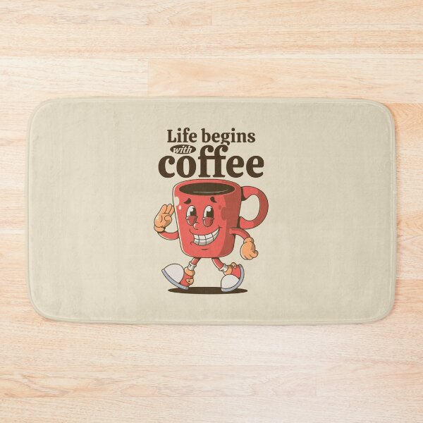 Item preview, Life begins with coffee designed and sold by adipra.