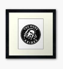 The Dude Abides Framed Print