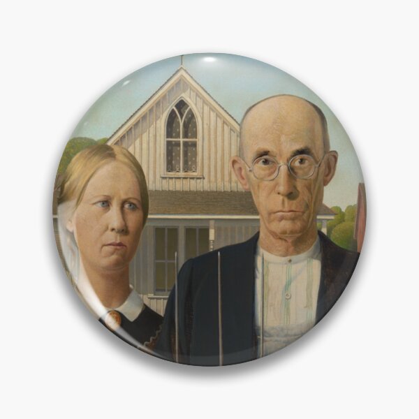 Item preview, American Gothic (1930) - Grant Wood designed and sold by Mapsart-.