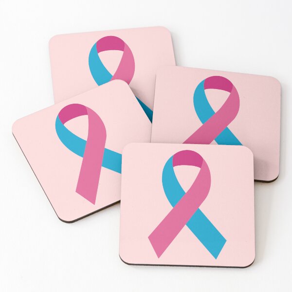 Item preview, Male Breast Cancer / Pink and Blue Awareness Ribbon designed and sold by ashleygates98.