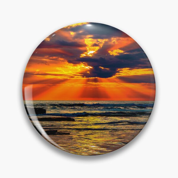 Item preview, Golden Horizon: Sunset Over the Ocean designed and sold by Exodoi.