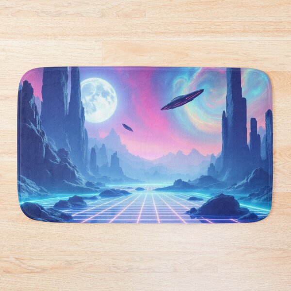 Item preview, Neon Horizons: A Futuristic Landscape of Tomorrow" designed and sold by LuxuryApparels.