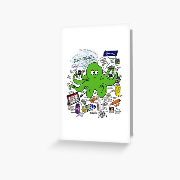 Item preview, Type One Diabetes Octopus (updated) designed and sold by Octopus-Family.