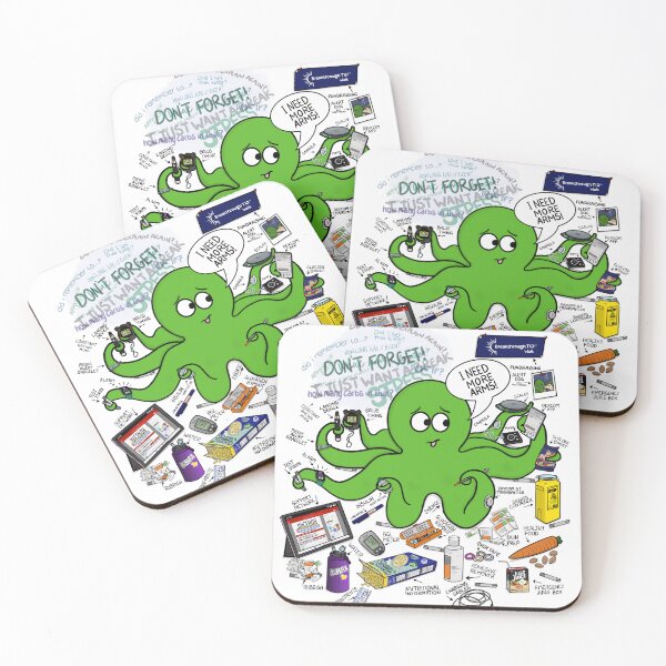 Item preview, Type One Diabetes Octopus (updated) designed and sold by Octopus-Family.