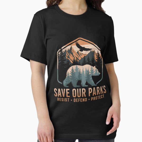 Aperçu de l'œuvre Sauvez nos parcs, résistez, protégez les parcs nationaux créée et vendue par GrulkeNedrow.
