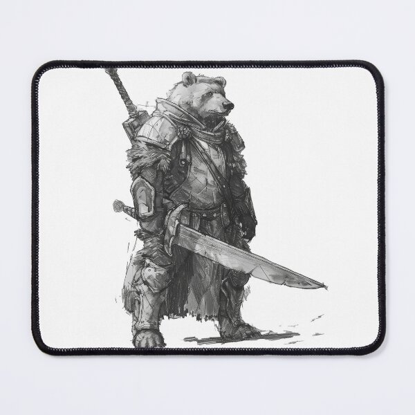 Item preview, TOWN GUARD - DARK FANTASY SKETCH ART STYLE designed and sold by VistaThreadsCo.