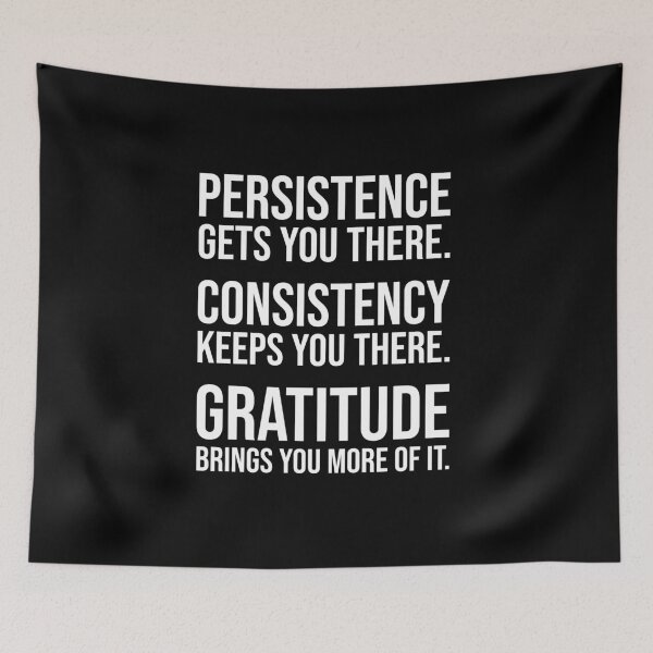 Item preview, Persistence Consistency Gratitude – Motivational designed and sold by chantastical.