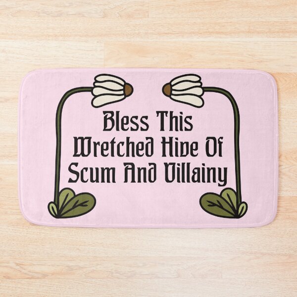 Item preview, Bless This House Funny Quote designed and sold by Skull Fern.