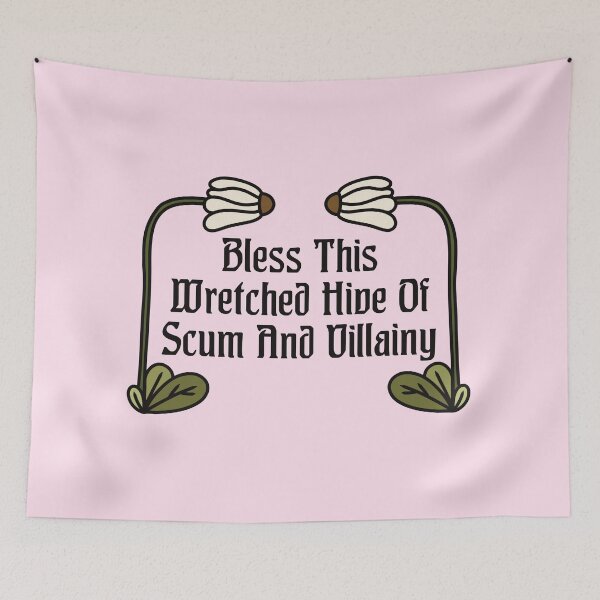 Item preview, Bless This House Funny Quote designed and sold by Skull Fern.