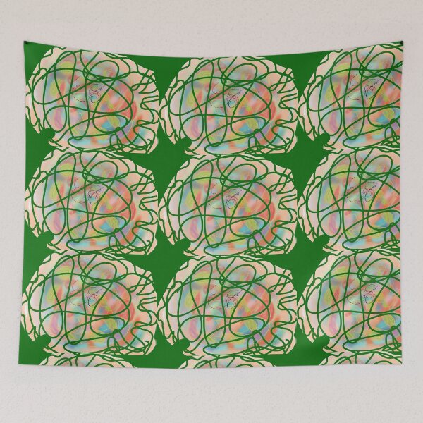 Item preview, Flowing colours green designed and sold by ChitteringArt.