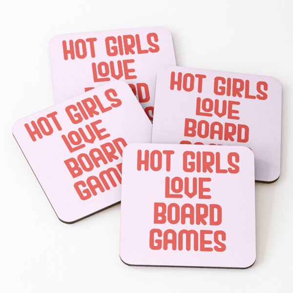 Item preview, Hot Girls Love Board Games - Red Bold Text designed and sold by Chubuter.