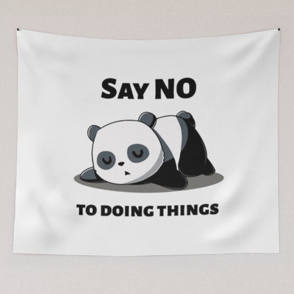 Item preview, Cute Adorable Sleeping Panda - Cartoon Style designed and sold by Black_Art.