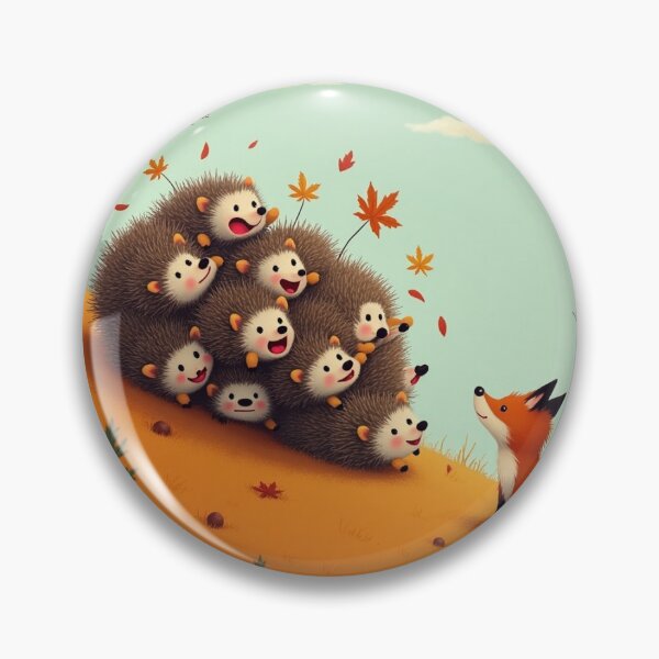 Item preview, Spiky Autumn Tumble – Hedgehog Chaos designed and sold by Srahul.