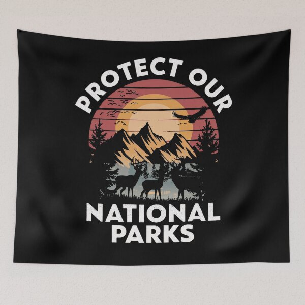 Item preview, Protect Our National Parks Retro Camping designed and sold by GrulkeNedrow.