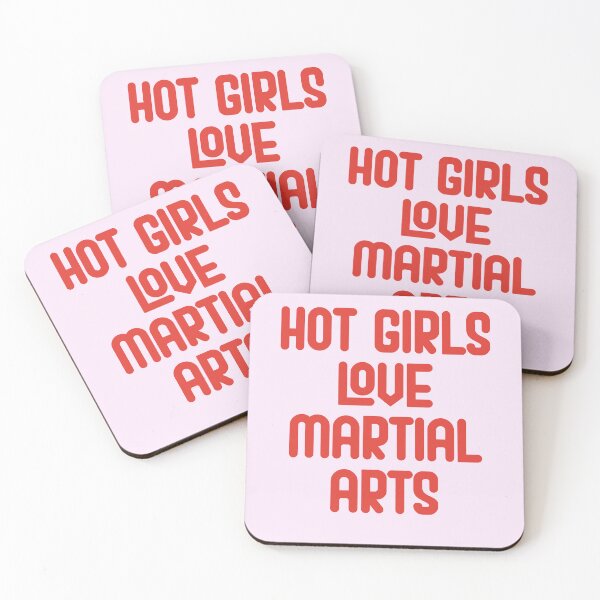 Item preview, Hot Girls Love Martial Arts - Red Bold Text designed and sold by Chubuter.