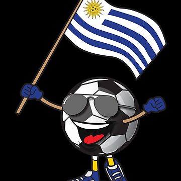 Premium Vector  Uruguay national flag football crest