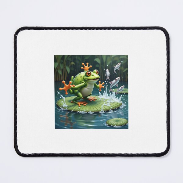 Item preview, Oops! Slippery Leap – Funny Frog Belly Flop designed and sold by Srahul.