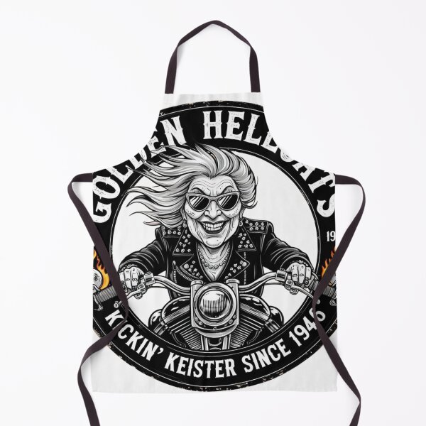 Item preview, Golden Hellcats – Badass Granny Motorcycle Gang Logo designed and sold by Rebel Fusion.