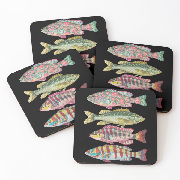 Item preview, Vibrant Colorful Fish Illustration – Unique Patterned Sea Life Art designed and sold by SlocifieShop.