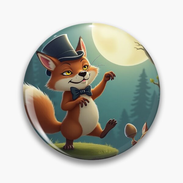 Item preview, Moonlit Tap-Dancing Fox – Whimsical Forest Fantasy designed and sold by Srahul.
