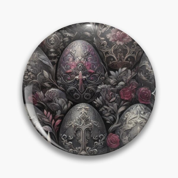 Item preview, Dark Gothic Easter Egg Pattern designed and sold by BobArtGallery.