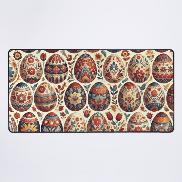 Item preview, Folk Art Easter Egg Pattern designed and sold by BobArtGallery.