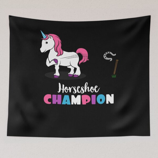 Item preview, Unicorn Pitching Ringer Horseshoe Tossing Champion designed and sold by SassyYetClassy.