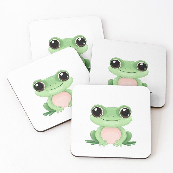 Item preview, Kawaii Cute Frog - Adorable Cartoon Amphibian Illustration designed and sold by Tarn.