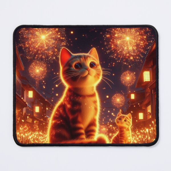Item preview, Cat's Eye View: Fireworks at Work in a Magical Night designed and sold by choder61.