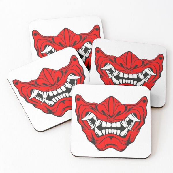 Item preview, Red Oni masks designed and sold by Retro Shinobi.