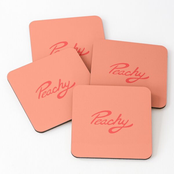 Item preview, " Peachy ", stylized text, red designed and sold by SWIVOZ.