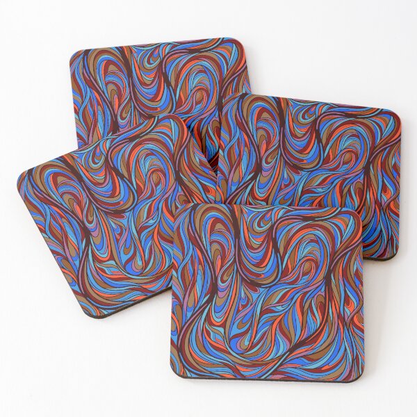 Item preview, Wavy colorful line art design designed and sold by DaveDanchuk.