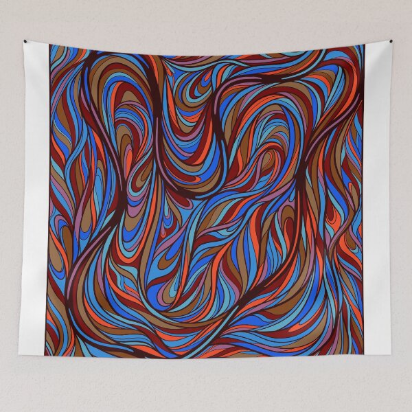 Item preview, Wavy colorful line art design designed and sold by DaveDanchuk.
