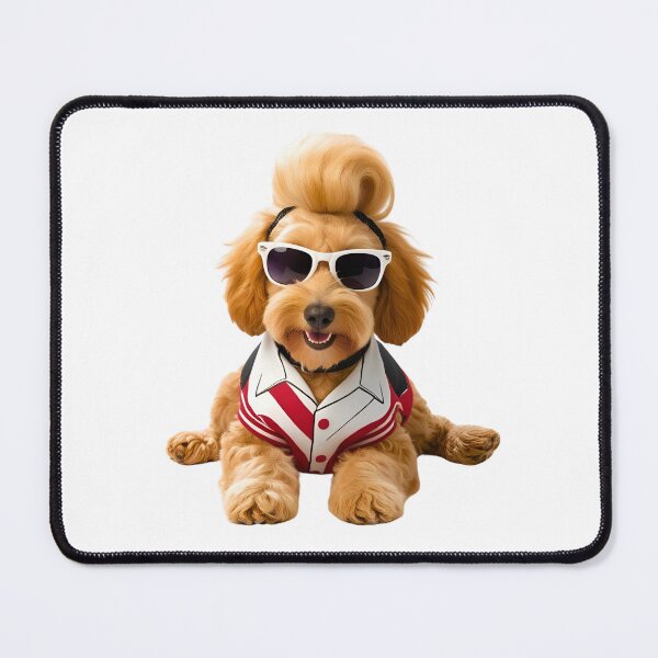 Item preview, 1950s Greaser Goldendoodle – Retro Cool Canine designed and sold by Fredster1966.
