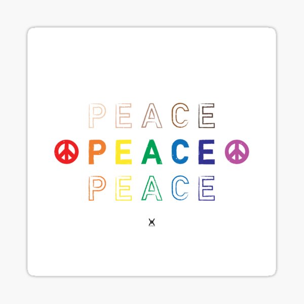PEACE TO THE PEOPLE Sticker