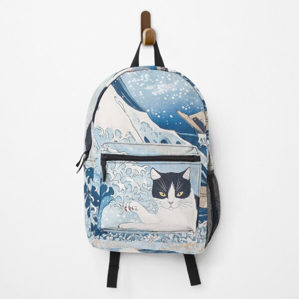 Item preview, Kitty Surfs Iconic Wave designed and sold by Cat-Wave-Dream.