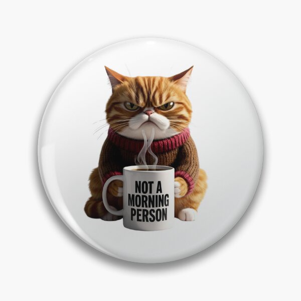 Item preview, Grumpy Cat Coffee – Not a Morning Person Meme Art designed and sold by RACHAYASHOP.