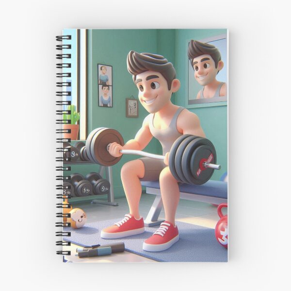 Item preview, 3D Cartoon Bodybuilder Lifting Weights Animation: Muscle Mania" designed and sold by choder61.