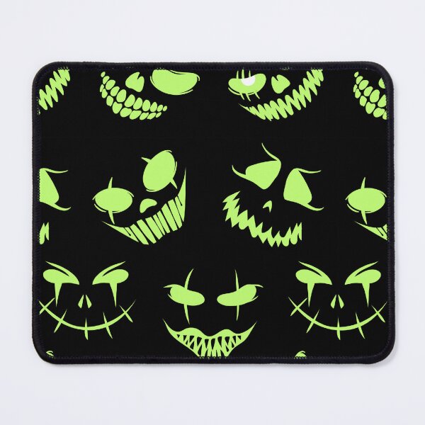 Item preview, Eerie Green Glow in the Dark Demented Faces Collection designed and sold by Creativity Meets Healing.