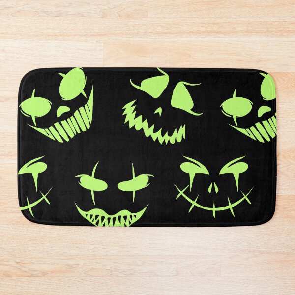 Item preview, Eerie Green Glow in the Dark Demented Faces Collection designed and sold by Creativity Meets Healing.
